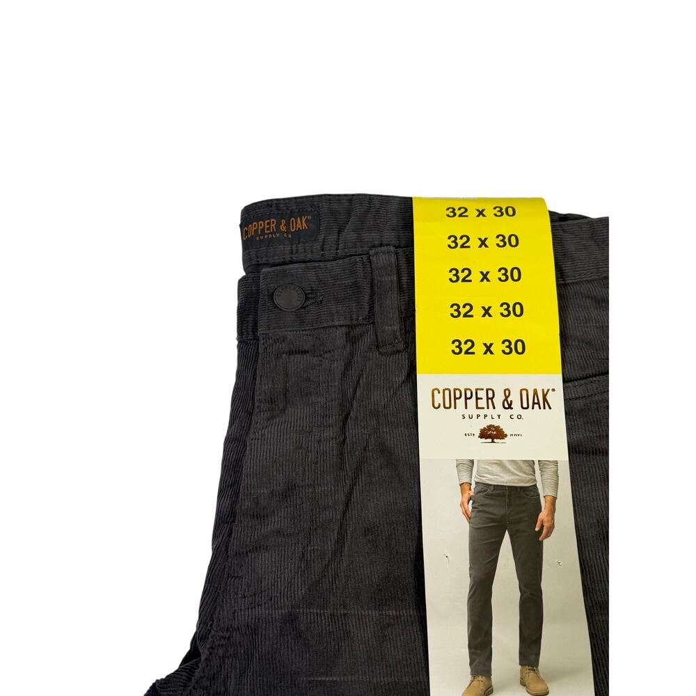 Copper & Oak Men’s Gray Corduroy Pants Size 32x30 New with Tags - Picture 4 of 5